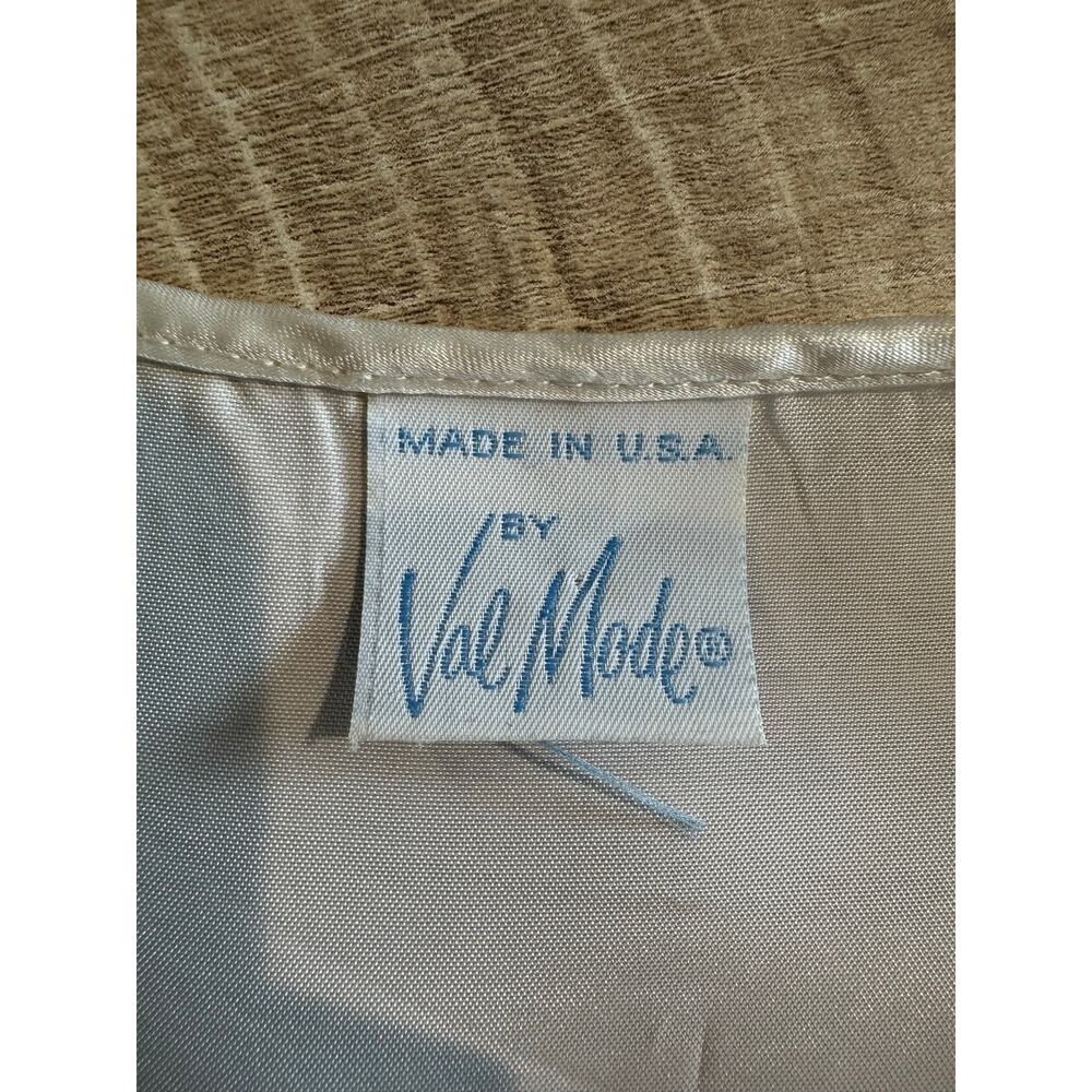 Val Mode Vintage 2 piece Peignoir Set Sheer Lace Large Bridal Lingerie Long - Picture 9 of 16